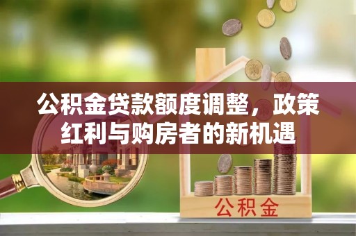 南区公积金贷款额度调整，政策红利与购房者的新机遇